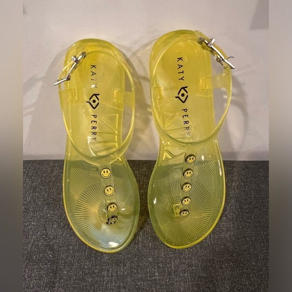 KATY PERRY yellow jelly studded sandals/ size 6 - Picture 15 of 15